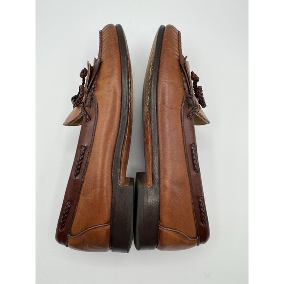Allen Edmonds Woodstock Kiltie Loafer Cognac Brown Slip On Shoes Mens 10D USA main image 8